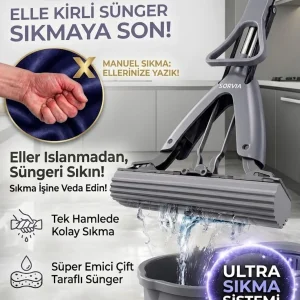 Kendinden Sıkmalı  Sünger Mop